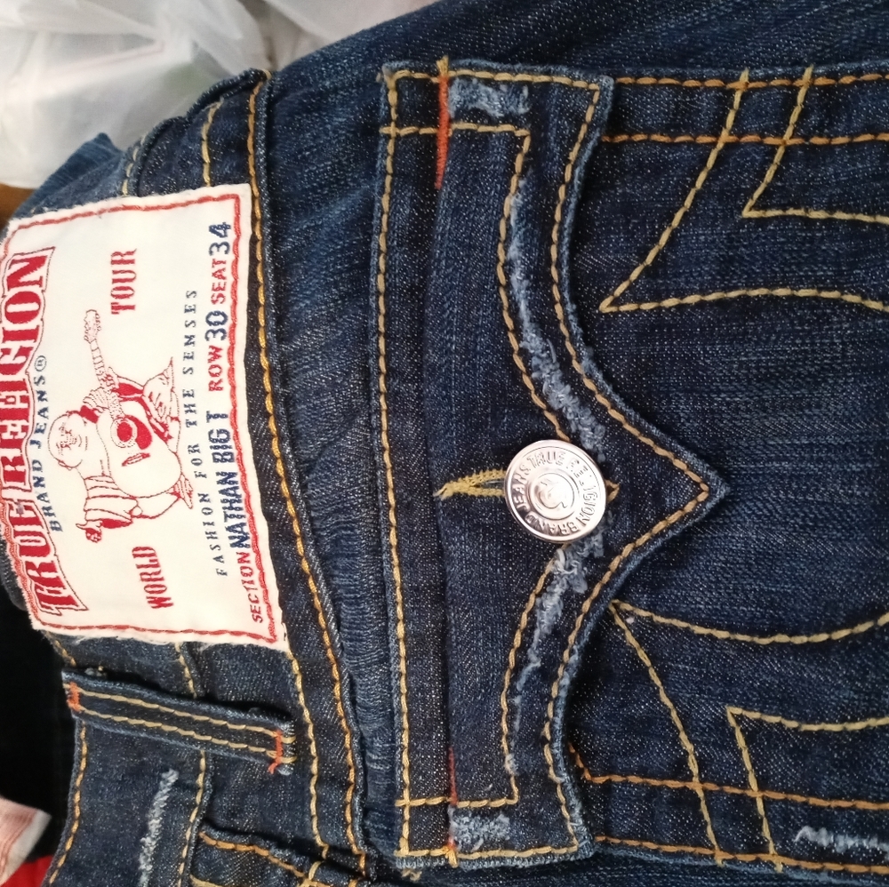 🚂👖TRUE RELIGION NATHAN BIG T JEANS⛵ - Picture 12 of 15